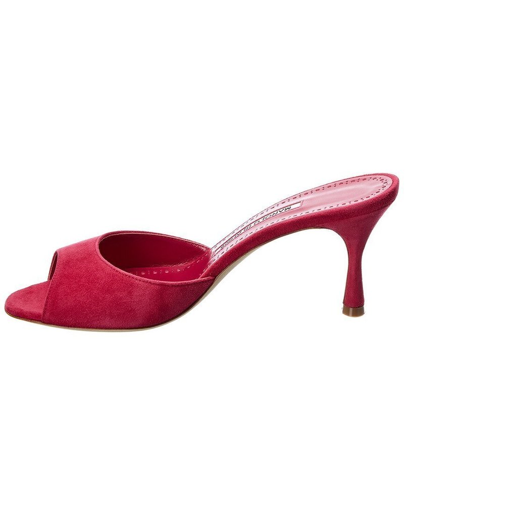 Manolo Blahnik Jada 70 Suede Sandal - Picture 2 of 6